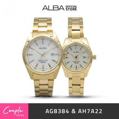 Alba AG8384 & AH7A22 Couple Watch