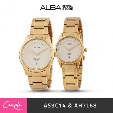 Alba PRESTIGE Quartz AS9C14 & AH7L68 Couple Watch