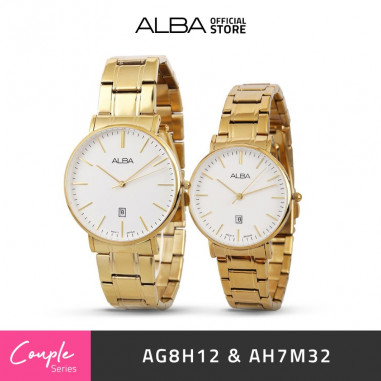 Alba PRESTIGE Quartz AG8H12 & AH7M32 Couple Watch