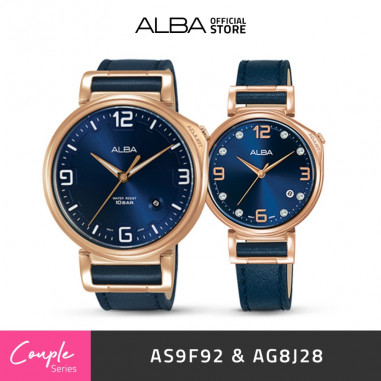 Alba SIGNA Quartz AS9F92 & AG8J28 Couple Watch