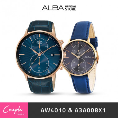 Alba PRESTIGE Quartz AW4010 & A3A008X1 Couple Watch