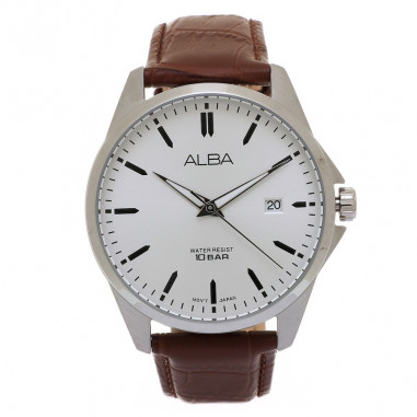 Alba ACTIVE Quartz Leather AS9J77 Men Watch