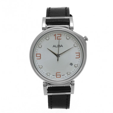 Alba Signa Quartz Leather AG8J23 Ladies Watch