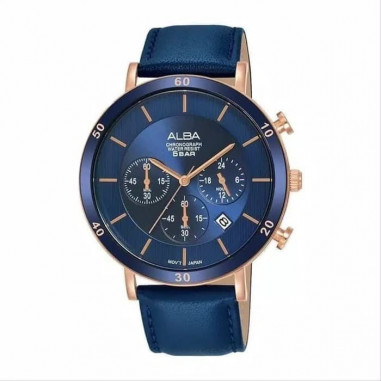 Alba Prestige Quartz Leather AT3F72 Men Watch