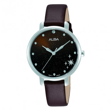 Alba Quartz Leather Strap AH8701 Ladies Watch