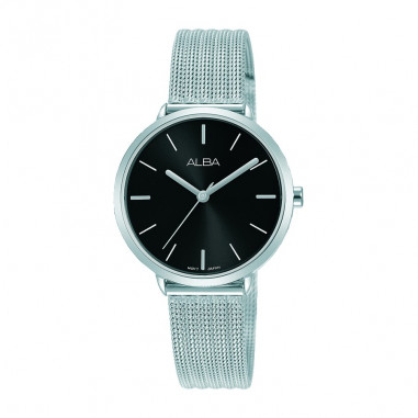 Alba Quartz Silver Mesh AH8717X1 AH8717 Ladies Watch