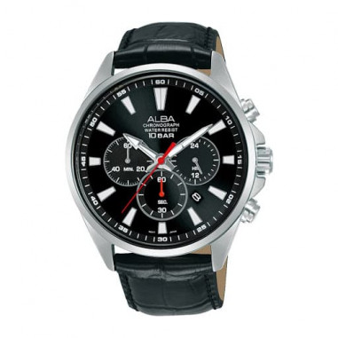 Alba Active Quartz Black Dial AT3G59 Men Watch