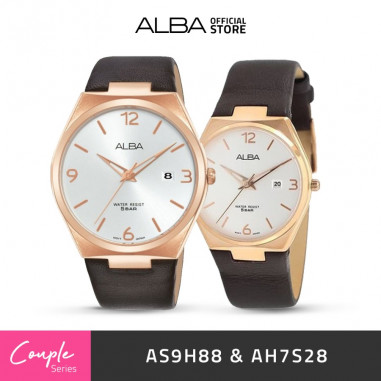 Alba PRESTIGE Quartz AS9H88 & AH7S28 Couple Watch