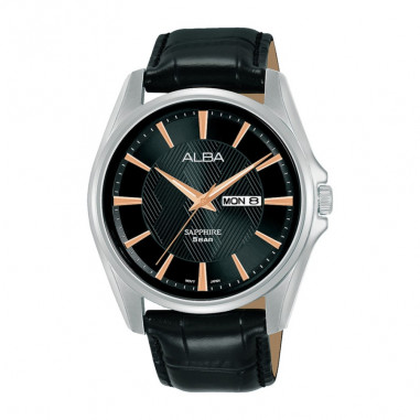 Alba Prestige Quartz Leather AJ6105 Men Watch