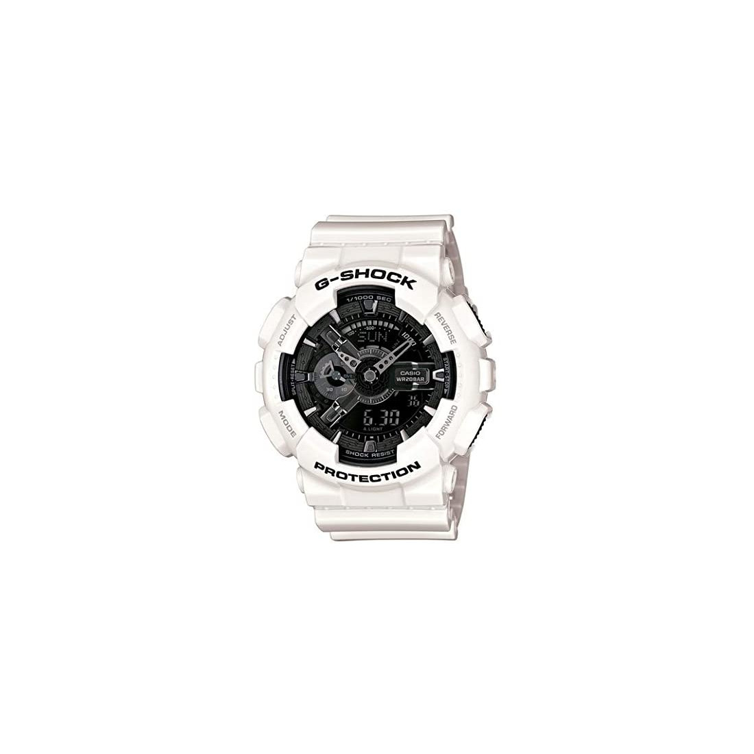 Digital縲�G-Shock縲�Dial縲�GA-110GW-7ADR縲�Resin縲�S...縲�Casio縲�Analog縲�Black縲�White