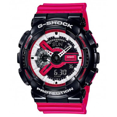 Casio G-Shock GA-110RB-1ADR Special Color Models Digital Analog Dial Red Resin Strap