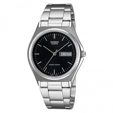 Casio MTP-1240D-1ADF Men Black Dial Stainless Steel Strap