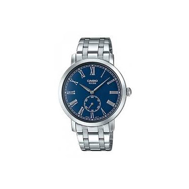 Casio General MTP-E150D-2BVDF Men Blue Dial Stainless Steel Strap
