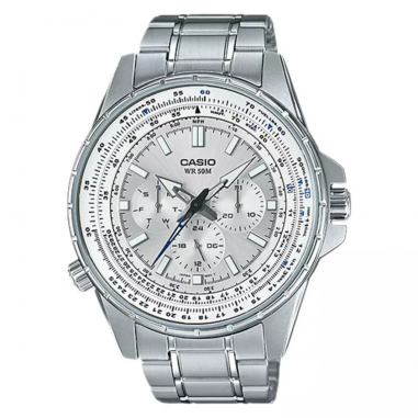 Casio General MTP-SW320D-7AVDF Men Silver Dial Stainless Steel Strap