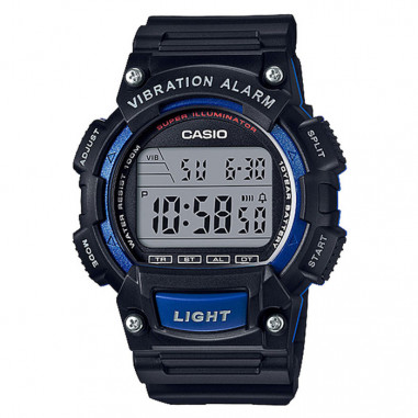 Casio W-736H-2AVDF - 10 Year Battery - Water Resistance 100M Black Resin Band