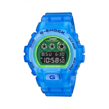 Casio G-Shock Special Colour DW-6900LS-2DR Digital Dial Blue Clear Resin Strap