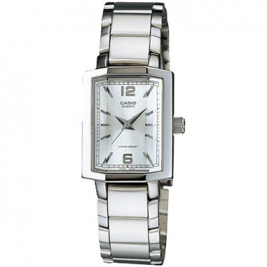Casio MTP-1233D-7ADF Enticer Ladies Silver Dial Stainless Steel Strap
