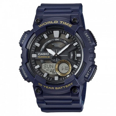 Casio AEQ-110W-2AVDF Water Resistant 100M Resin Band