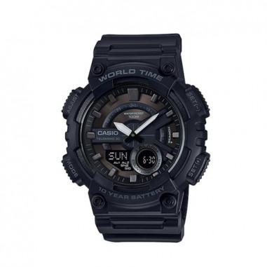 Casio AE-1400WH-1AVDF Men Digital Dial Black Resin Strap