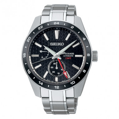 Seiko Presage Sharp Edge GMT SPB221J1 SPB221 Black Dial