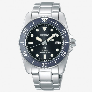 Seiko Prospex Solar SNE569P1 Scuba Diver 200m Black Dial SNE569