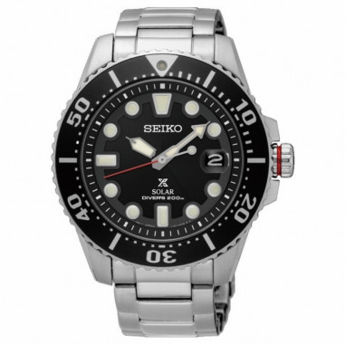 Seiko Prospex SNE551P1 Solar Diver Black Dial