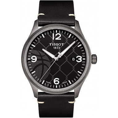 TISSOT Gent XL 3x3 Street Basketball T116.410.36.067.00 Black Leather Strap + Extra Strap