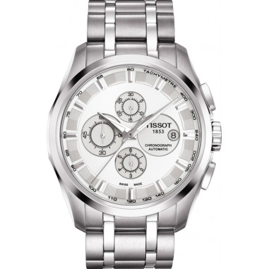 TISSOT Couturier T035.627.11.031.00 Automatic Chronograph Silver Dial