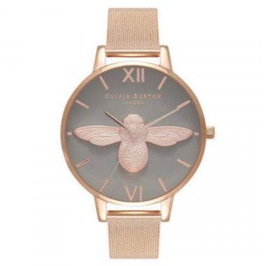 Olivia Burton OB16AM117 3D Bee Ladies Dual Tone Dial Rose Gold