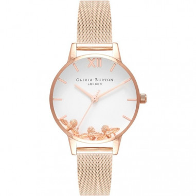 Olivia Burton OB16CH01 Busy Bees Ladies Dual Tone Dial Rose Gold