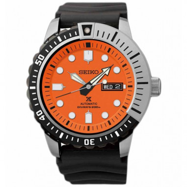 Seiko SRP589K1 Prospex Automatic Divers Black Orange