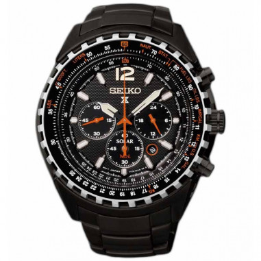 Seiko SSC263P1 Prospex Aviation Solar Black Orange