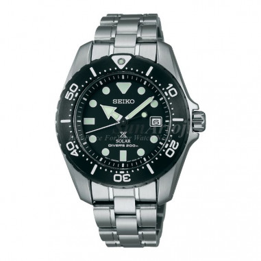 Seiko Diver SBDN019J1 Black Dial Black Titan Solar