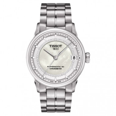 TISSOT Luxury Powermatic80 Chronometer T086.208.11.116.00 White Mother of Pearl Dial