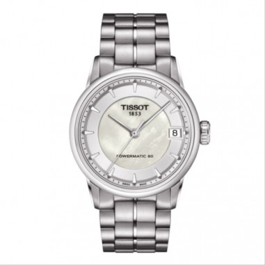 TISSOT Luxury Powermatic80 T086.207.11.111.00 White Mother of Pearl Dial