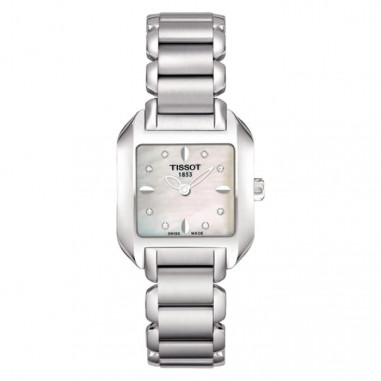 TISSOT T-Wave T02.1.285.74 Diamond Ladies Mother Of Pearl Dial