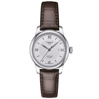 Tissot Le Locle T006.207.16.038.00 Automatic Ladies Silver Dial Brown Leather Strap