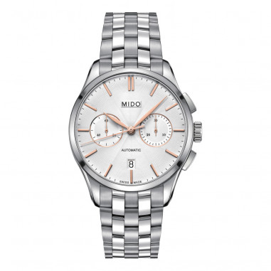 Mido M024.427.11.031.00 Belluna II Chronograph Automatic Silver Dial