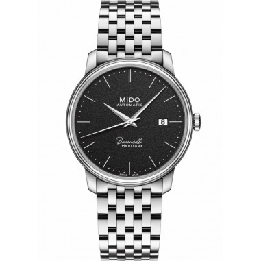 Mido M027.407.11.050.00 Baroncelli III Heritage Automatic Black Dial