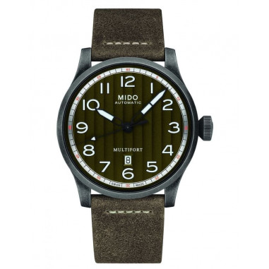 Mido M032.607.36.090.00 Multifort Automatic Green Olive Dial