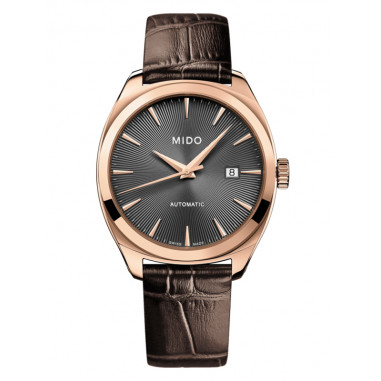 MIDO Belluna II M024.507.36.061.00 Royal Gent Anthracite Dial Brown