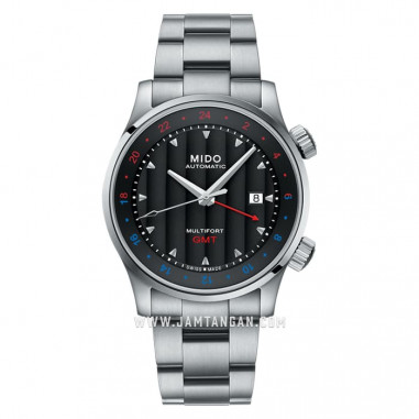 Mido M005.929.11.051.00 Multifort GMT Black Dial