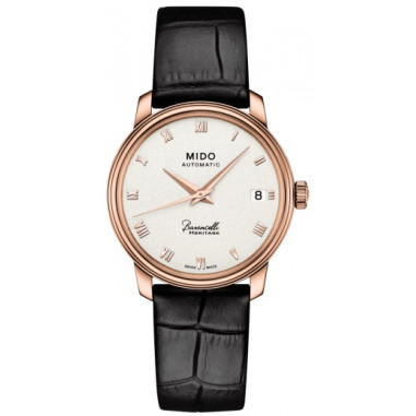 Mido M027.207.36.013.00 Baroncelli III Heritage Automatic White Dial