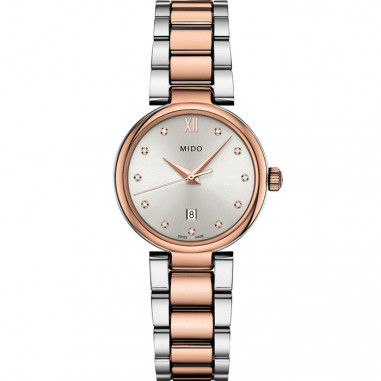 Mido M022.210.22.036.00 Baroncelli Donna Silver Dial Dual Tone