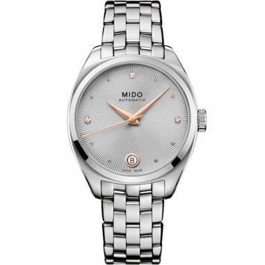 MIDO Belluna II M024.307.11.076.00 Royal Lady Rhodium Dial