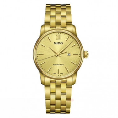 Mido M013.210.33.021.00 Baroncelli Gold Dial Gold