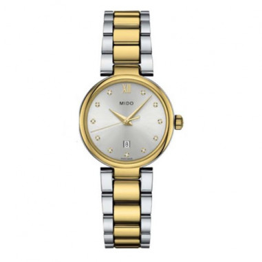 Mido M022.210.22.036.09 Baroncelli Donna Silver Dial Dual Tone