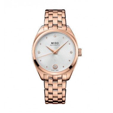 MIDO Belluna II M024.307.33.036.00 Royal Lady Silver Dial Rose Gold