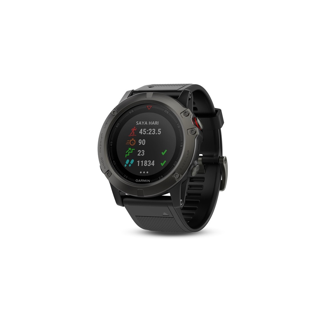 Garmin fenix 5x slate gray sapphire with hot sale black band