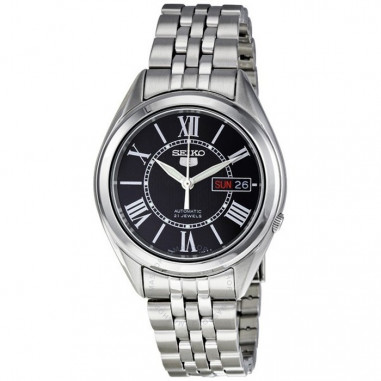 Seiko 5 SNKL35K1 Full Silver Black